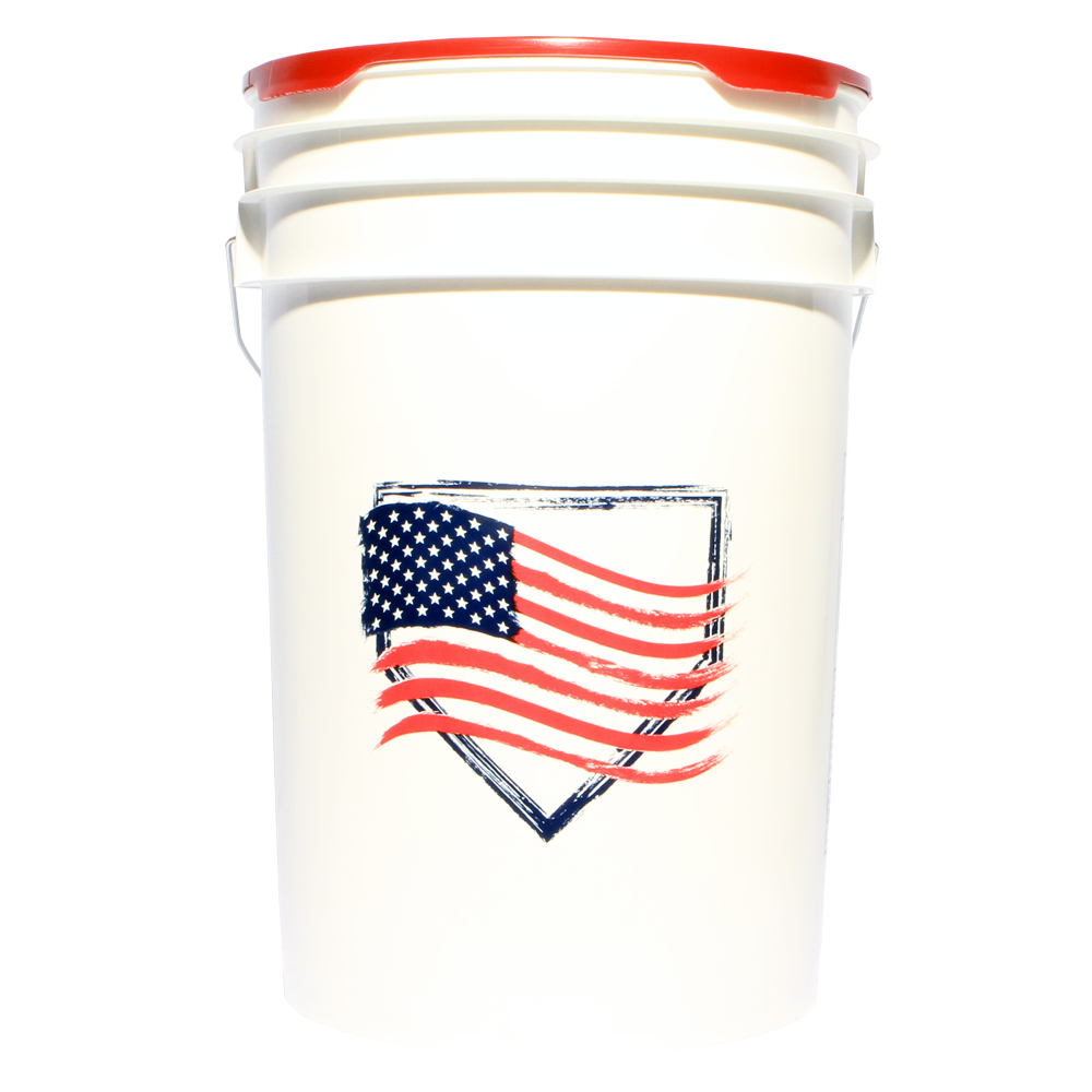 USA Flag 6 Gallon Bucket