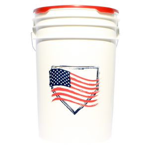 USA Flag 6 Gallon Bucket